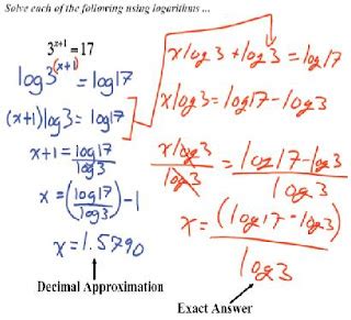 Pre Cal 40S Fall 2007 Logarithm Laws