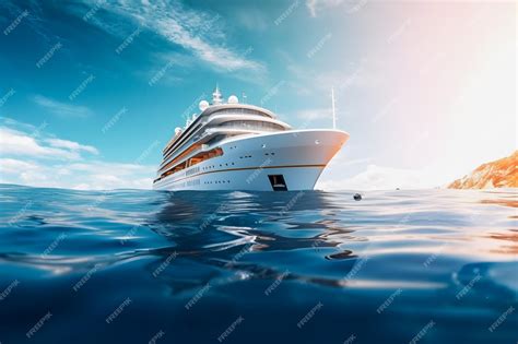 Premium Photo Immersive Marine Experience Hyperrealistic Yacht At Sea