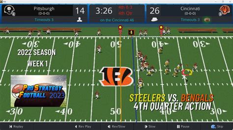 Pro Strategy Football 2023 First Look Gameplay Steelers Vs