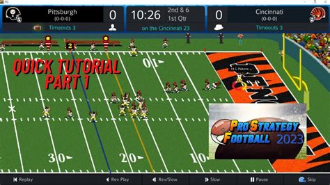 Pro Strategy Football 2023 First Look Quick Tutorial Part 1 Youtube