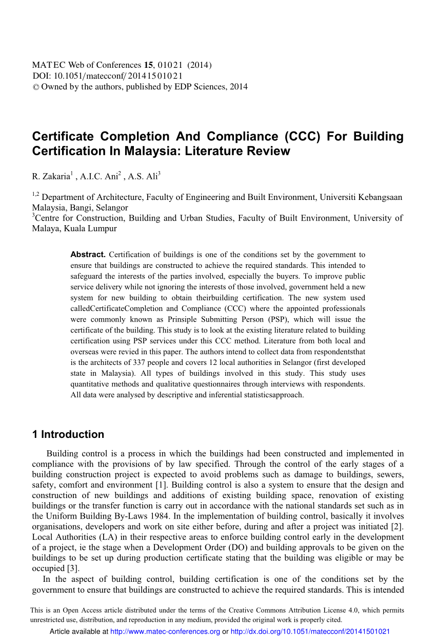 Process Ccc Report 3 3 Certificate Of Completion And Compliance