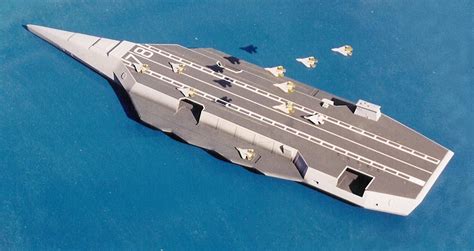 Proposed Cvn Concept 1 800 Future Stealth Carrier Aircraft Carrier