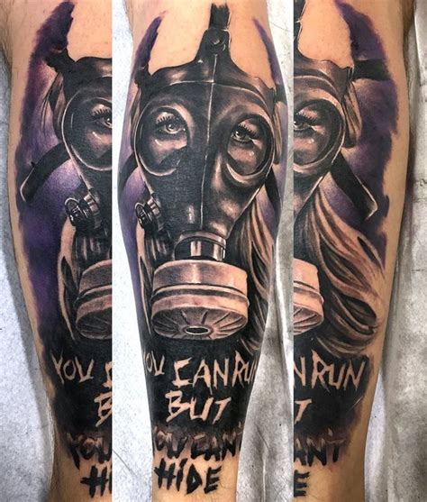 Realistic Black And Grey Gas Mask Tattoo By Skeryone In 2024 Rose Tattoo Stencil Tattoos