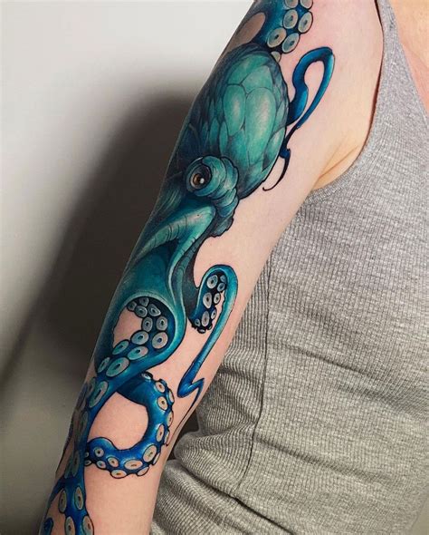 Realistic Octopus Tattoo