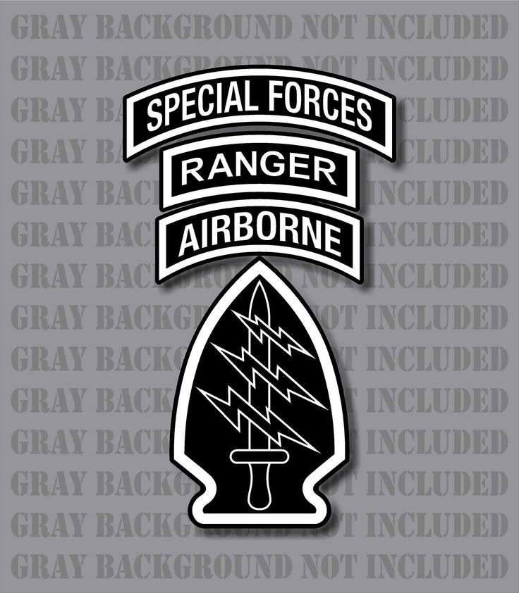 Reflective United States Army Rangers Airborne Special Forces Etsy