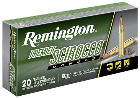 Remington 300 Rum Ammunition Premier Scirocco Bonded Pr300um5 150 Grain