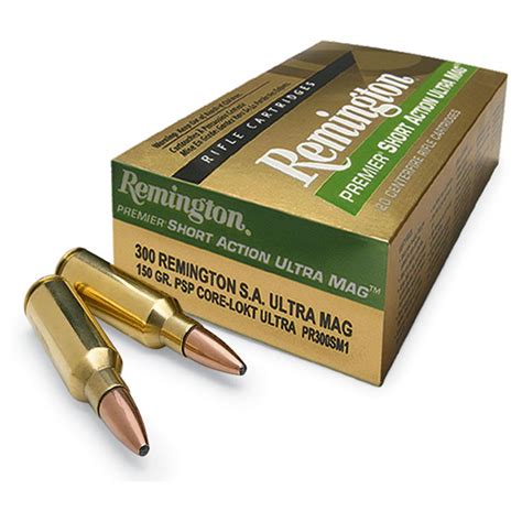 Remington Premier Short Action Ultra Mag 7Mm Remington 150 Grain Psp Core Lokt 20 Rounds 77973