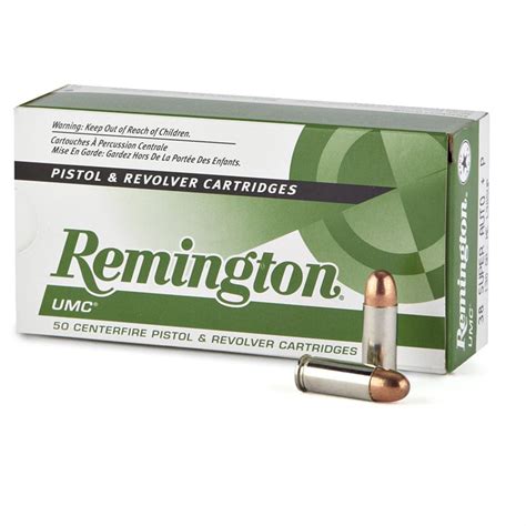 Remington Umc 38 Super Auto P Mc 130 Grain 50 Rounds 6147 38 Super Ammo At Sportsman