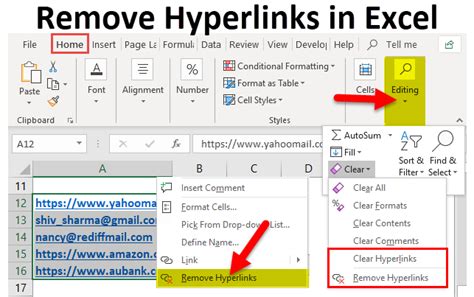 Remove Hyperlinks In Excel Laptrinhx