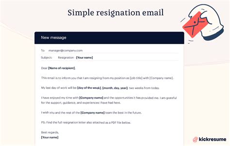 Resignation Email How To Quit Your Job Via Email 5 Resignation