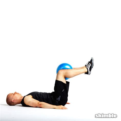 Reverse Crunch With Ball Exercise How To Workout Trainer By Skimble