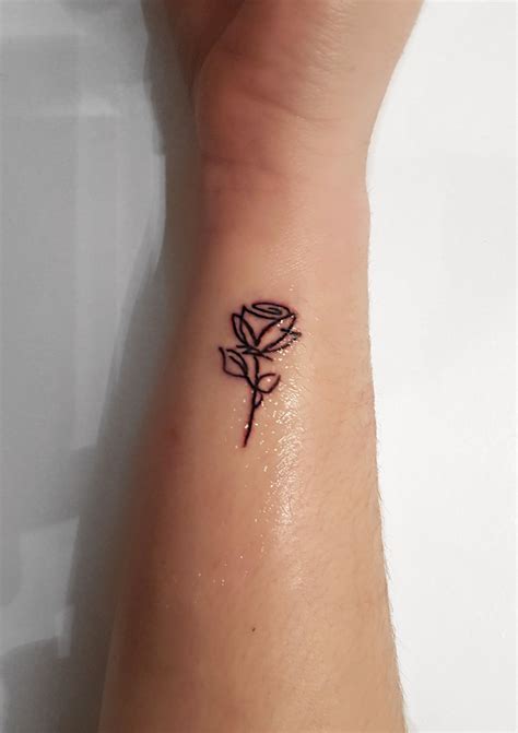 Rose Black Wrist Tattoo Small Rose Wrist Tattoo Flower Wrist Tattoos