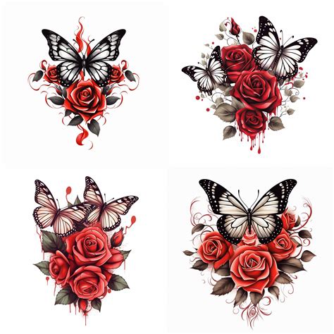 Rose Butterfly Tattoo Ideas Rose And Butterfly Tattoo Rose Tattoo