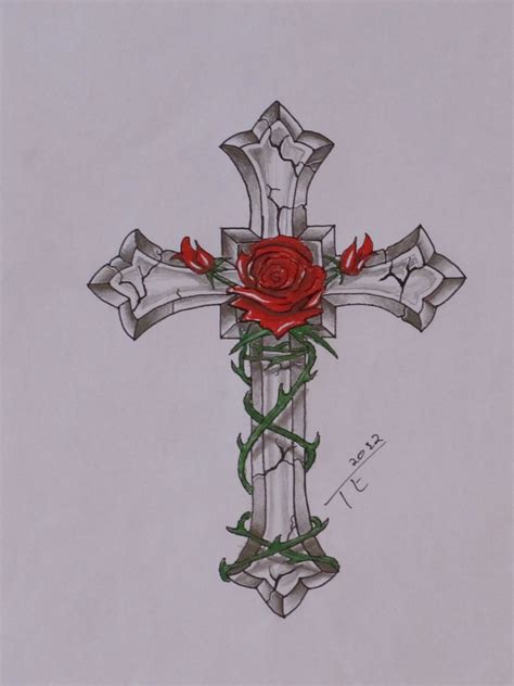 Rose Cross Tattoo 2 Eckert Design Flickr