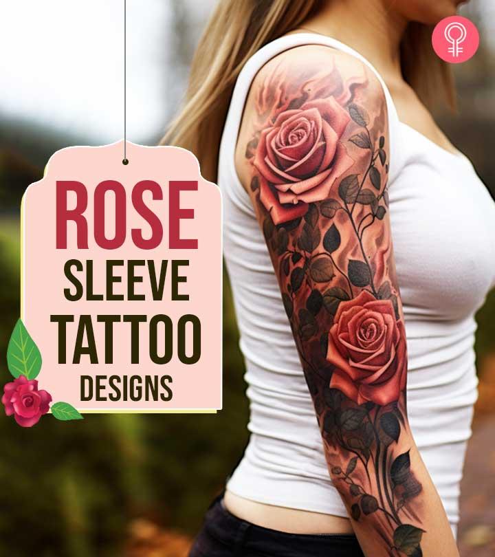 Rose Sleeve Tattoo