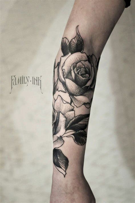 Roses Tattoo Forearm By Family Ink Flower Tattoo Designs Floral Tattoo