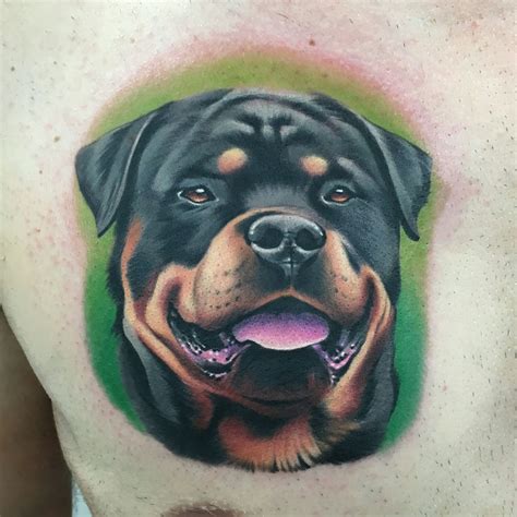 Rottweiler Tattoo By Pablo Munilla Rottweiler Tattoo Dog Tattoos