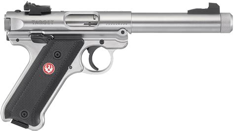 Ruger Mark Iv Stainless Target 22Lr Pistol 5 5 Amp Quot Threaded Barrel 40126