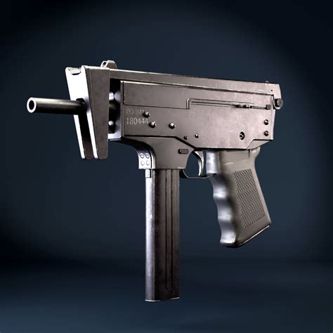 Russian Pp 91 Kedr Submachine Gun 3D Cgtrader