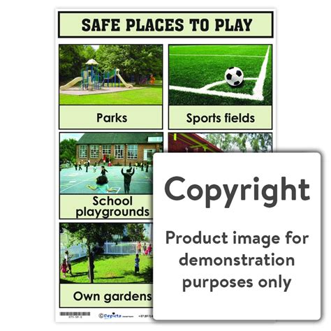 Safe Places To Play Safety Charts Depicta