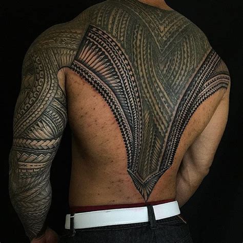 Samoan Tribal Back Tattoos