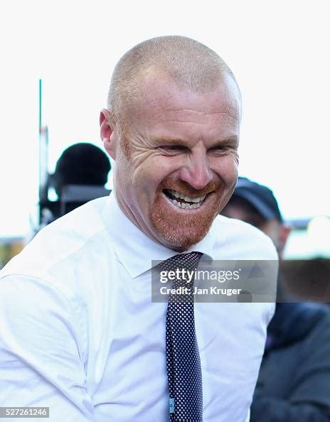 Sean Dyche Manager Of Burnley Celebrates As They Are Promoted To The