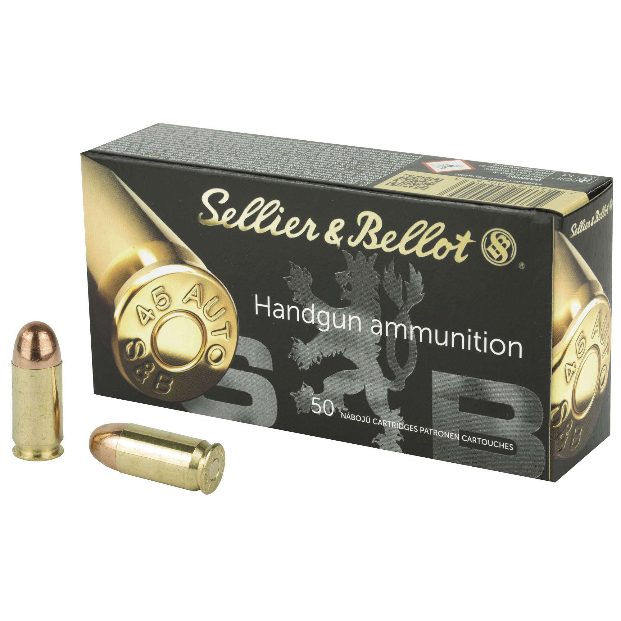 Sellier Bellot 45 Caliber Acp Fmj 230 Grain 500 Rounds 207428