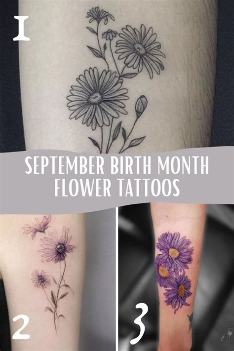 September Birth Flower Tattoo Ideas The Aster Artofit