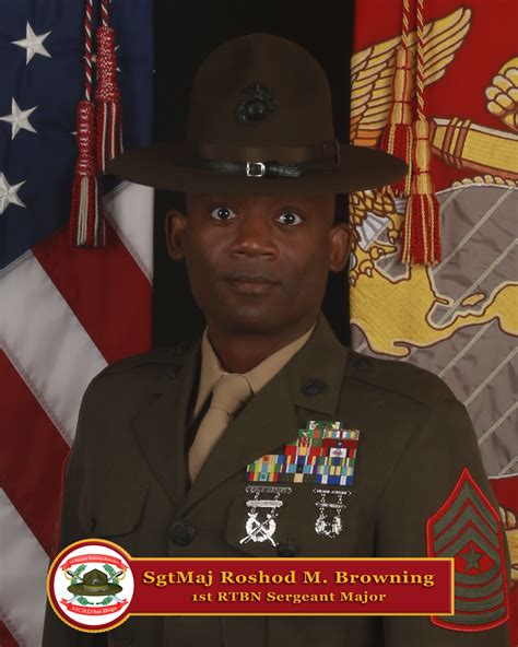 Sergeant Major Roshod M Browning Marine Corps Recruit Depot San