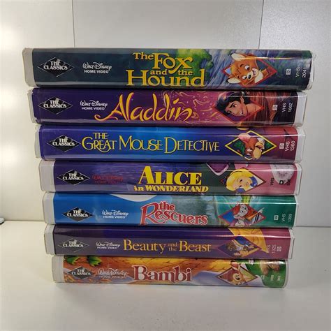 Seven Walt Disney Black Diamond Vhs Tapes Tested Values Mavin