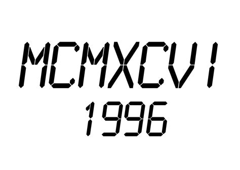 Shira Pridgett 1996 Roman Numerals