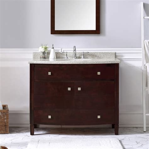 Shop Ove Decors Georgia Tobacco Undermount Single Sink Birch Bathroom Vanity With Granite Top