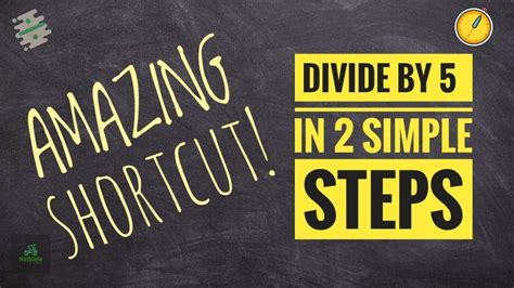 Shortcut For Dividing By 5 Divide Within Seconds Youtube