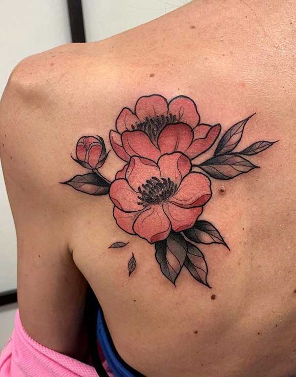 Shoulder Blade Tattoo Designs For Girls