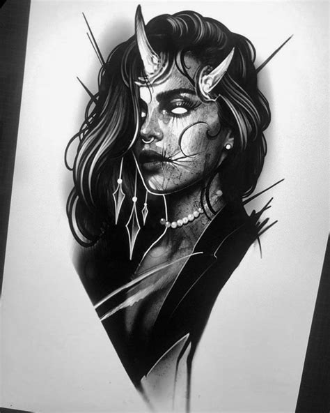 Sketch Tattoo Ink Drawings Completed Tattoos Dark Art Tattoo