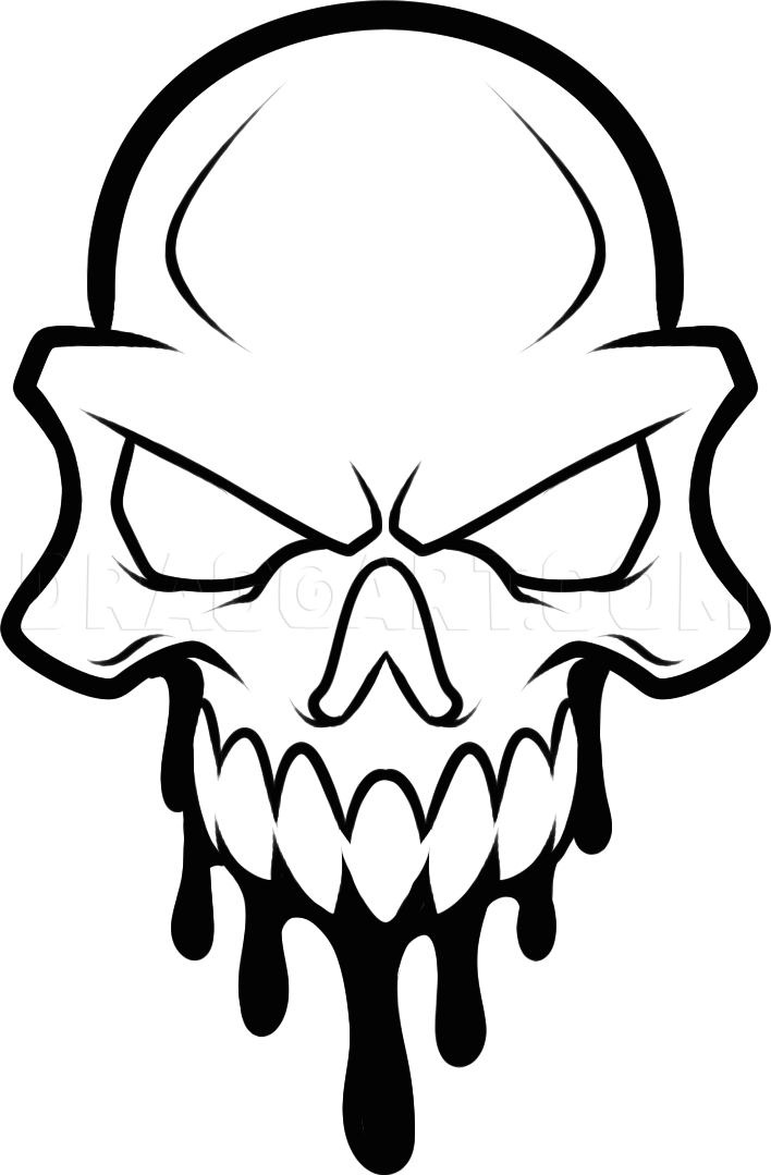 Skull How To Draw A Skull Head Skull Head Tattoo Skulls Drawing