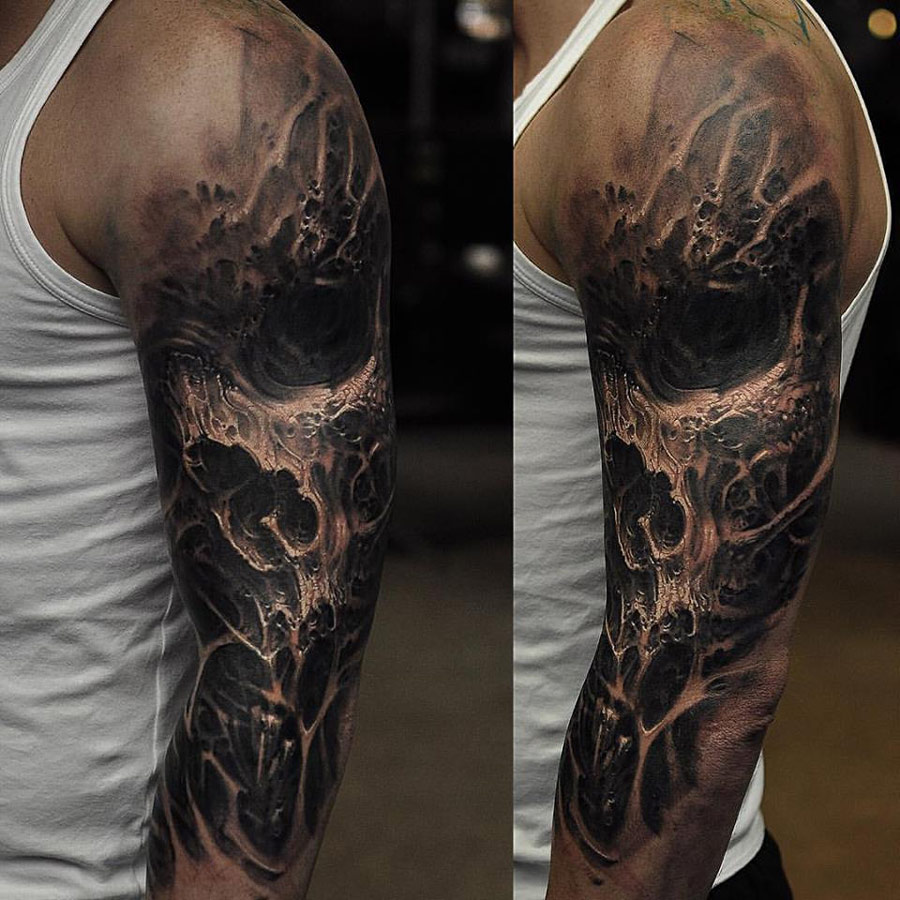 Skull Tattoo Sleeve Ideas For Men