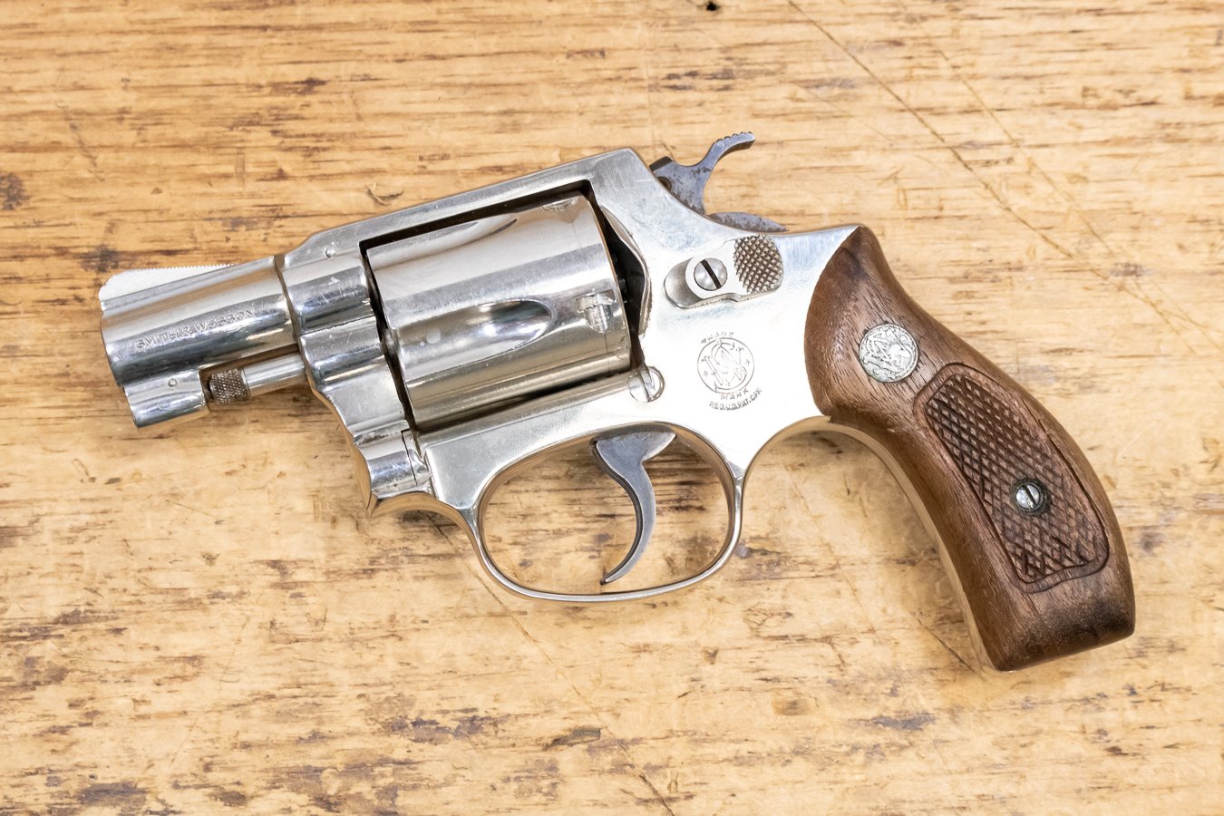 Smith Wesson S W Model 36 Blue Steel 5 Shot 38 Special Revolver