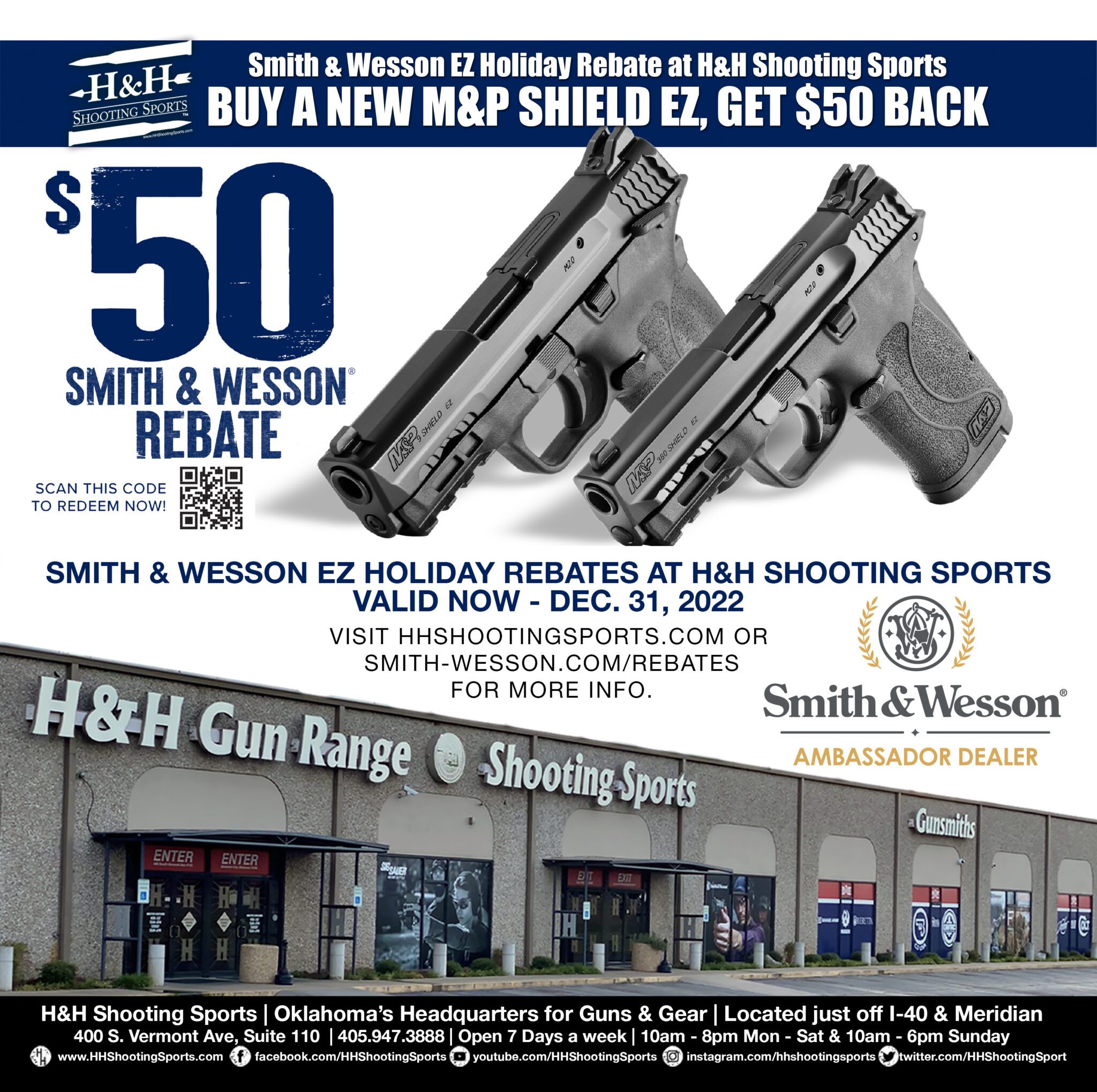 Smith Wesson Shield Ez Holiday Rebate H H Shooting Sports