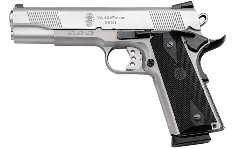 Smith Wesson Sw1911 45 Acp Stainless Steel Centerfire Pistol Le