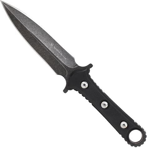 Smith Wesson Swf606 Black G 10 Handle Fixed Blade Boot Knife Knifegeek