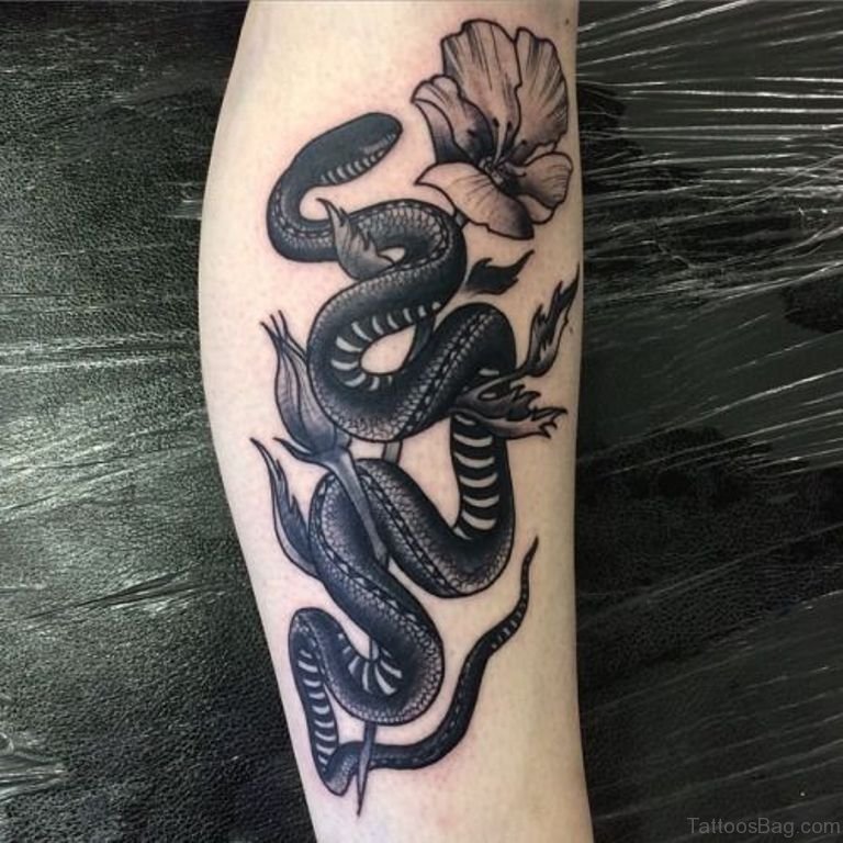 Snake Leg Tattoos