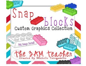 Snap Blocks Custom Graphics Collection By The 3Am Teacher Tpt