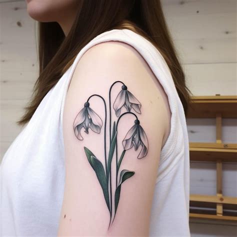 Snowdrop Tattoo Celebrate With The Snowdrop Birth Flower R Januarytattoo