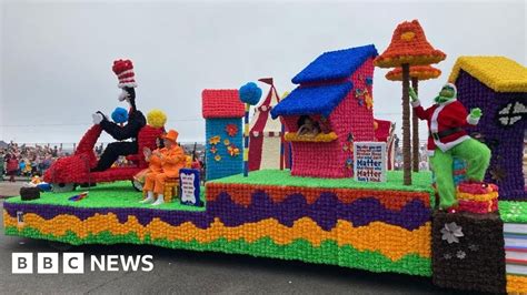 Spectacular Floats At Jersey S Battle Of Flowers Bbc News