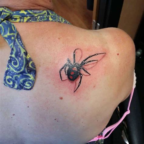 Spider Tattoos On Shoulder