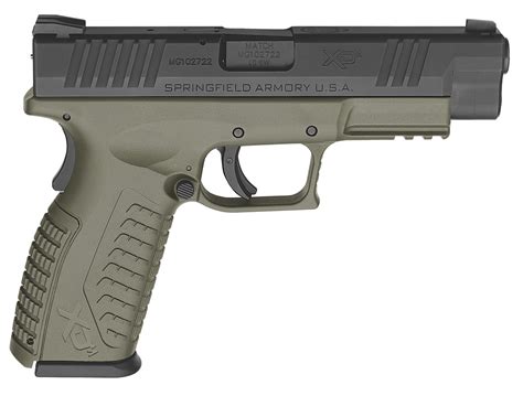 Springfield Xdm9231hcsp Xdm Standard 9Mm 4 5 Amp Quot 19 1 Olive Drab Grip Black Slide