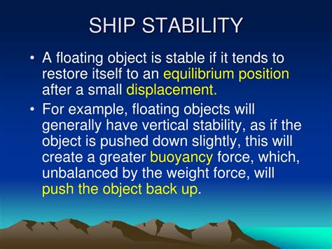 Stability Of Ships Ppt