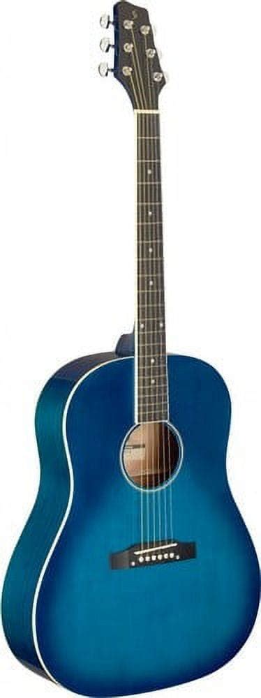 Stagg Sa35 Ds Tb Blue Slope Shoulder Dreadnought Guitar Dy Pro Audio