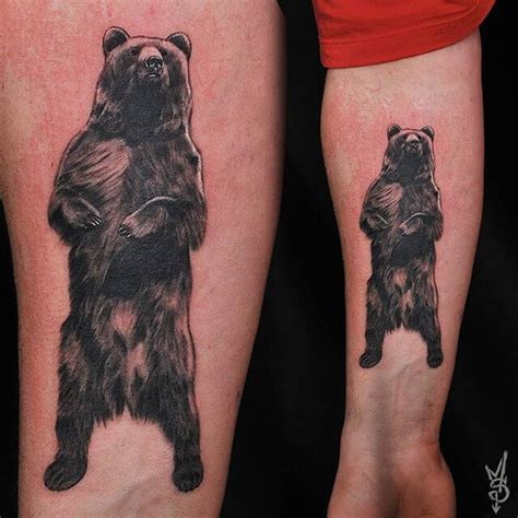 Standing Grizzly Bear Tattoo